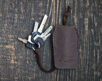 Personalization gift, Leather key holder, Leather key ring, Key holder wallet,  Leather key case, Custom key holder, Birthday gift