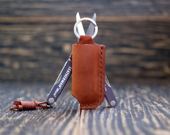Personalized gift, Leatherman Micra Leather Scabbard-Keychain - Keep Your Tools Handy and Secure, Ultimate Convenience and Durability