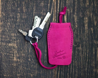 Leather key ring, Personalization gift, Leather key holder, Key holder wallet, Leather key case, Leather key wallet, Anniversary gift