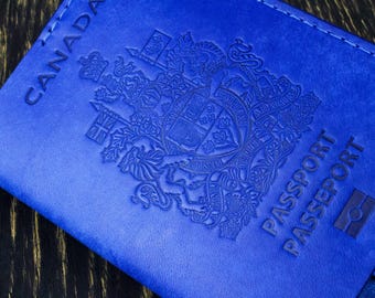 Funda de cuero para pasaporte de Canadá, Funda de cuero para pasaporte, Funda para el pasaporte de su país, Funda para pasaporte, Funda para pasaporte, Regalo de cumpleaños