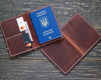 Passport holder, Personalized gift, Passport cover, Leather passport, Travel wallet, Gift for her, Gift for him