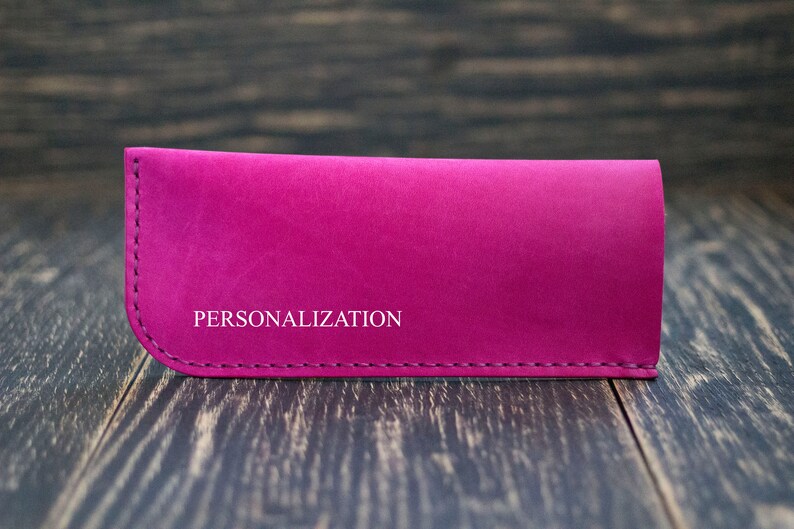 Personalized Glasses Case Leather Eyeglass Case Reading Etsy