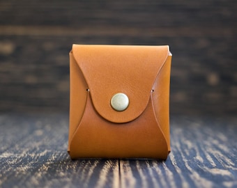 Estuche pequeño de cuero personalizado, estuche pequeño para auriculares, monedero personalizado, estuches con monograma, regalo personalizado, accesorio de viaje