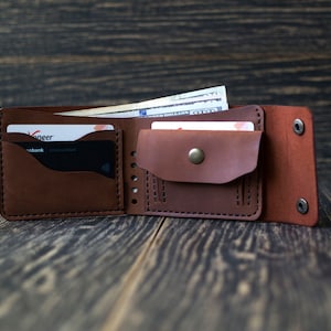 Cartera monedero piel, Regalo personalizado, Cartera hombre, Cartera piel, Cartera clásica
