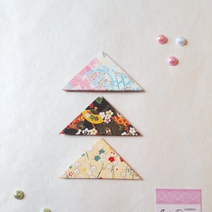 Set di segnalibri giapponesi origami ad angolo
