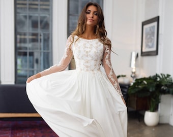 Modest Wedding Dress Etsy