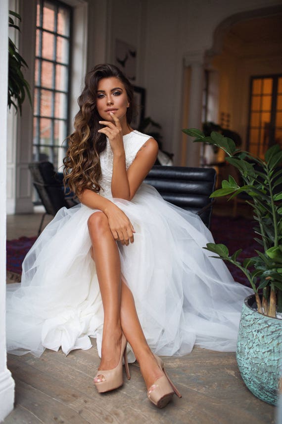 bridal separates lace top