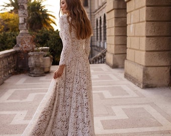 modest wedding dress for older bride | ORLA