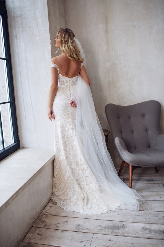 tight fitting wedding gowns