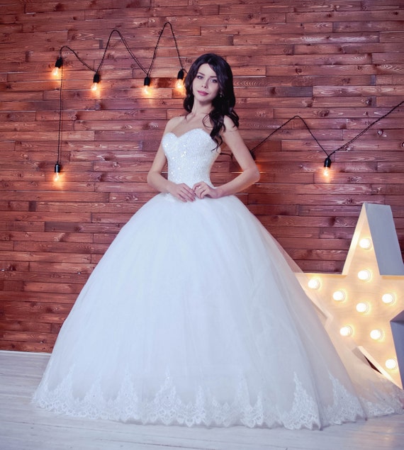 puffy ball gown wedding dresses