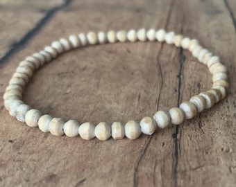 4mm Handmade Tulsi Wood Bead Bracelet – Essential Oil Diffuser Jewelry