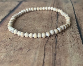 4mm natural tulsi bracelets,  wood bracelets ,  diffuser bracelet. Genuine sacred basil tulsi tulasi beads