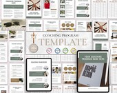 Coaching Program Template | Client Planner, Workbook (Digital Download)