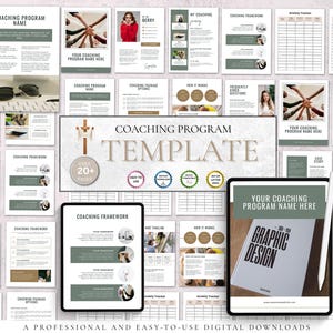 Coaching Program Template | Client Planner, Workbook (Digital Download)