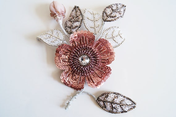 hand embroidered brooches