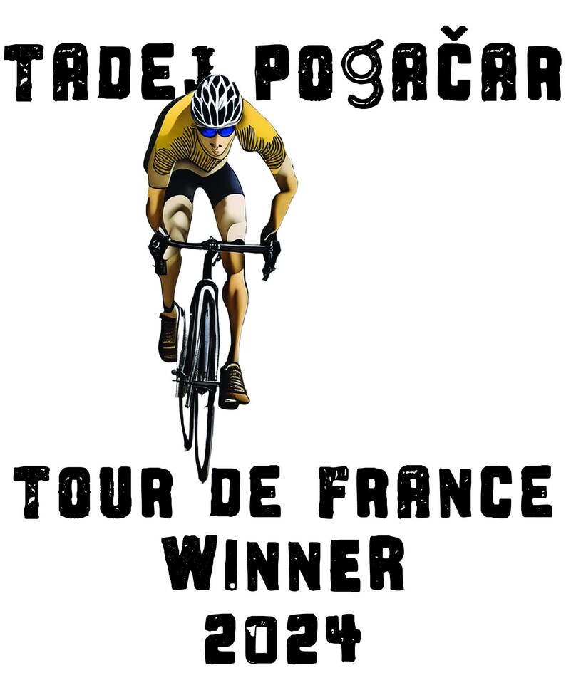 Tadej Pogacar Winner Tour De France 2024 Radsport Radrennfahrer Women's