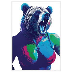 Artemis - die Schönheit der weiblichen Kraft / Poster 70x100cm 28x40" / Poster con cornice in legno in carta opaca premium