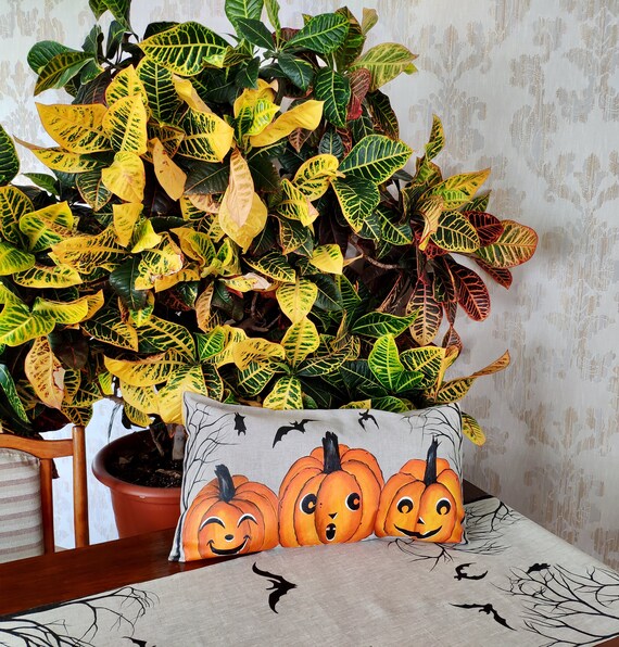 Halloween Party Decorations Fall Pumpkin Pillow Fall Autumn Etsy