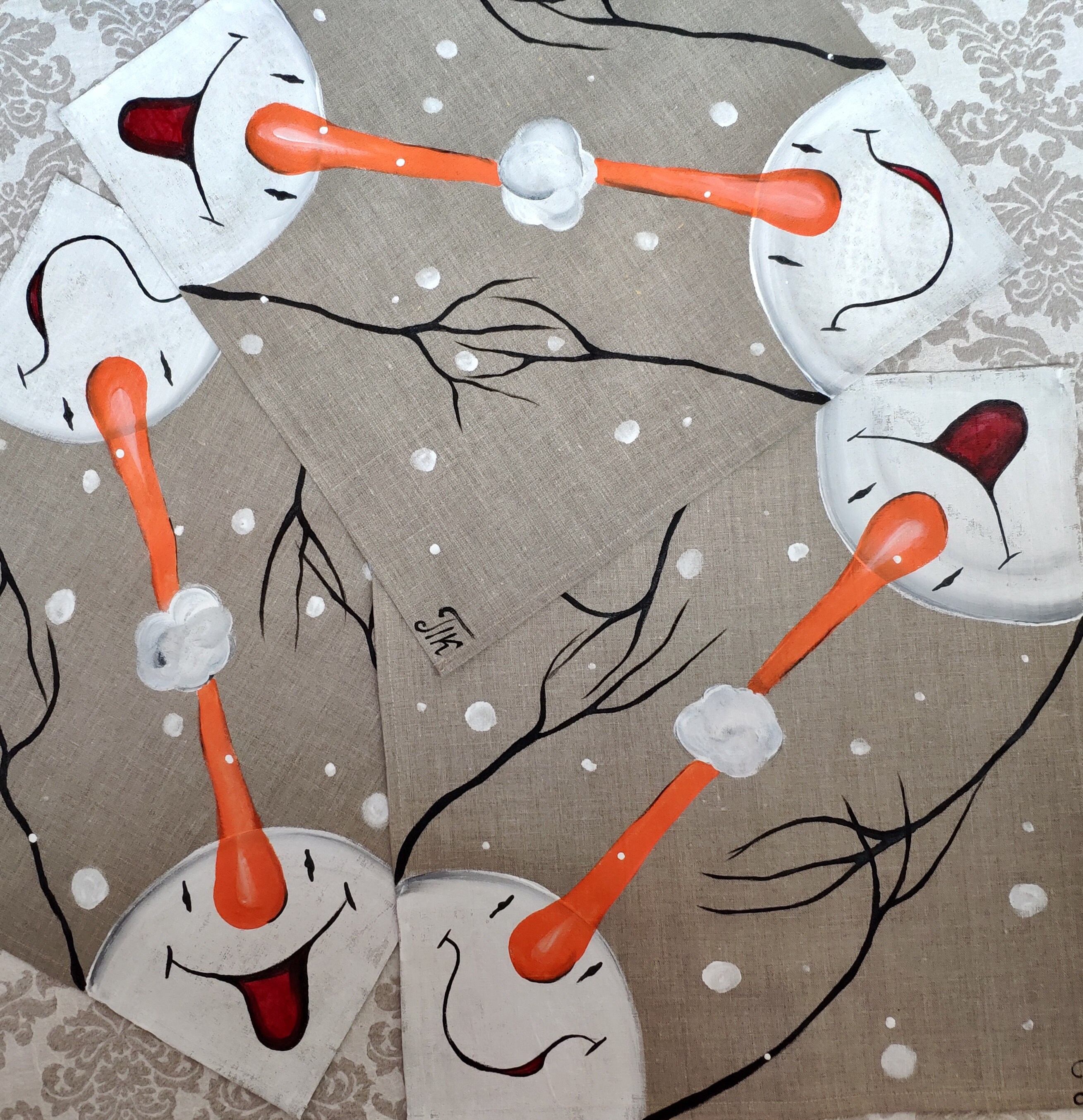 Table Topper / Placemats Set of 2 4 6 or 8/handpainted Etsy