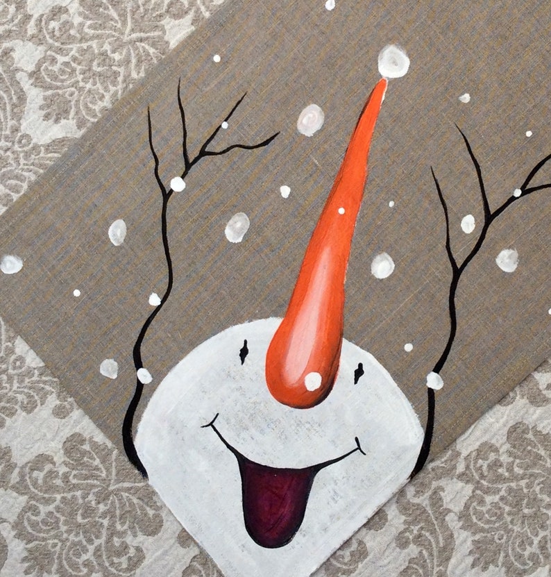 Handpainted Snowman Placemats/ Placemats set of 2 3. 4 5. Etsy