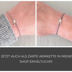 Schutzengel Armband Edelstahl in Geschenkverpackung, zart und filigran hellgrau oder Wunschfarbe große Farbauswahl, größenverstellbar Bild 6