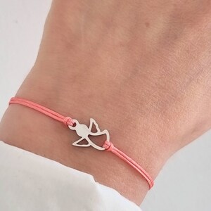 Schutzengel Armband Edelstahl größenverstellbar
