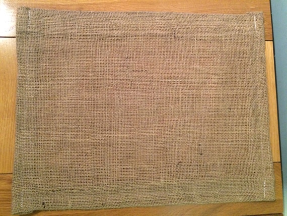 Hessian Table Placemats 25cm X 35cm Fully Hemmed New Etsy