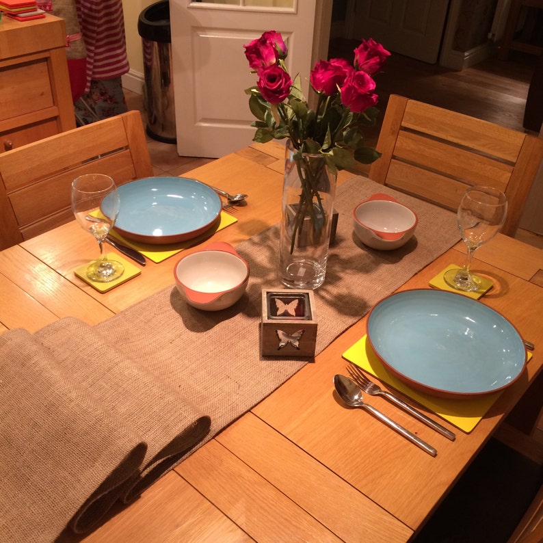 2m x 30cm Rustic Hemmed Hessian Table Runner 2m x 30cm Rustic Hemmed Hessian Table Runner