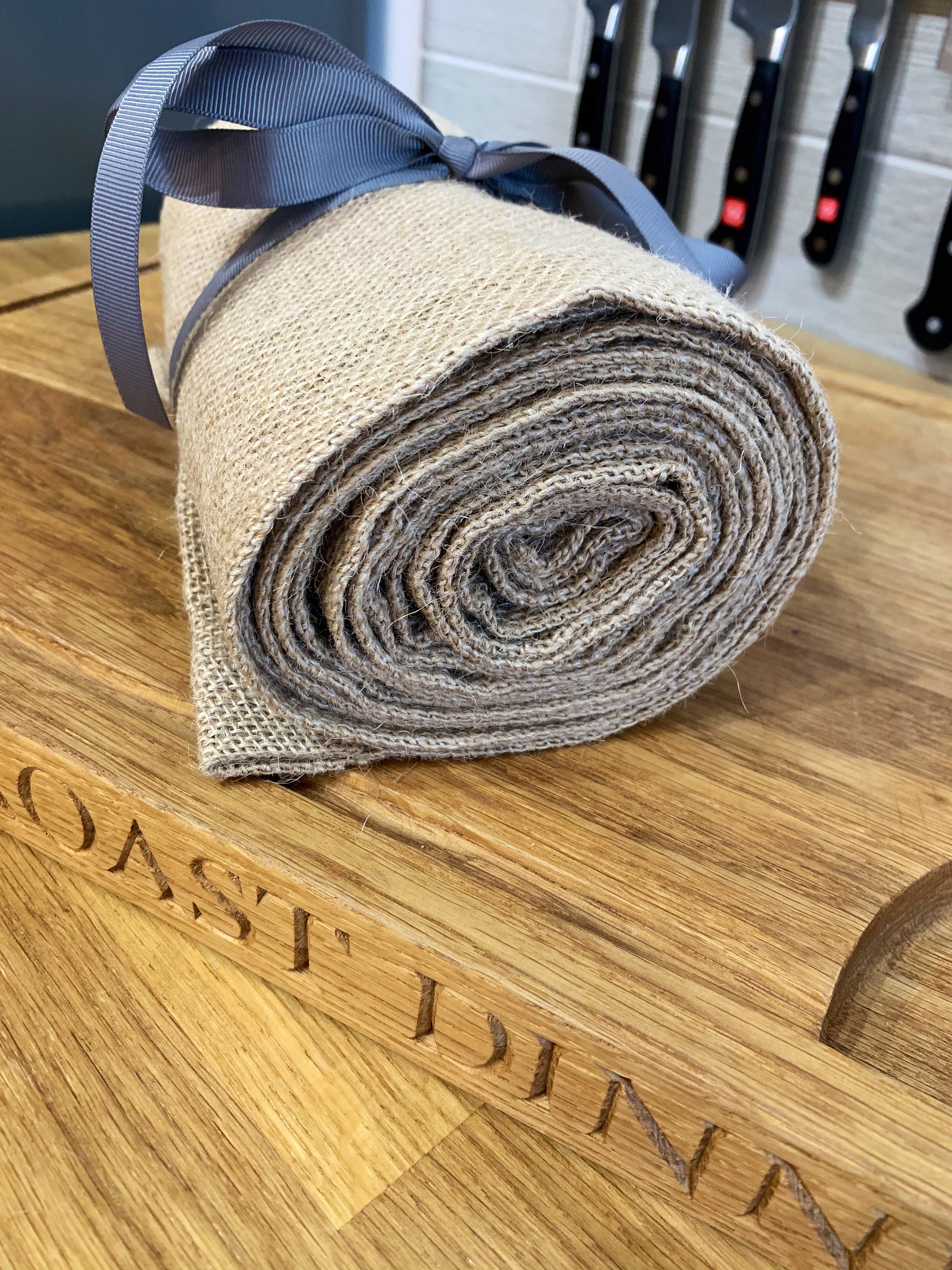 Hessian Table Runner Fully Hemmed 35cm Wide Perfect For Etsy