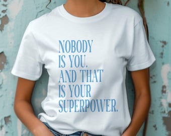 Inspirational Statement T-Shirt, Mindful Quote Student Gift, Minimalist Lifestyle Shirt, Cotton Crewneck Streetwear