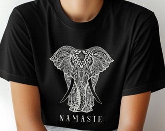 Mandala elephant spiritual yoga t-shirt, Self-love mandala shirt, Yoga gift for her, Namaste tshirt, Spiritual yoga t shirt for women
