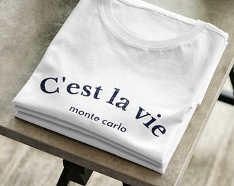 Cest la vie t-shirt Statement shirt Indie clothes French shirt Boho shirt Oversized t-shirt Paris shirt Trendy Clothes Positive quote shirt