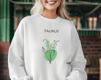 Taurus star sign sweatshirt for women Taurus zodiac shirt astrology gift for daughter Zodiac star sign sweatshirt Taurus sweatshirt for Mom