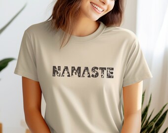 Yoga t-shirt gift for her Namaste yoga shirt for yoga lover Meditation shirt gift for best friend Namaste tshirt for yoga student gift shirt