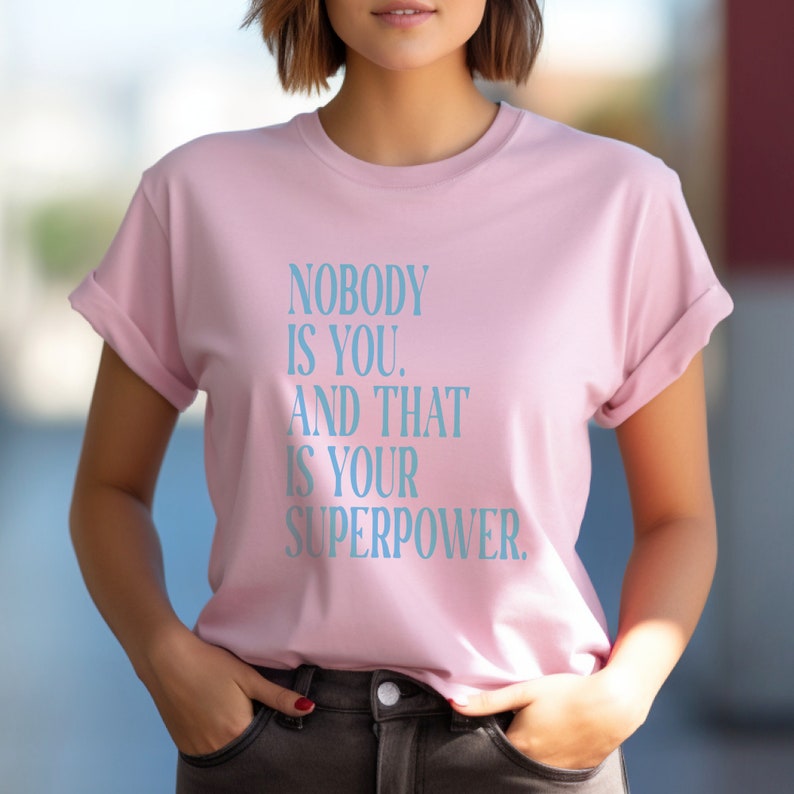 Womens Superpower quote t-shirt - Superpower-Zitat-T-Shirt für Frauen