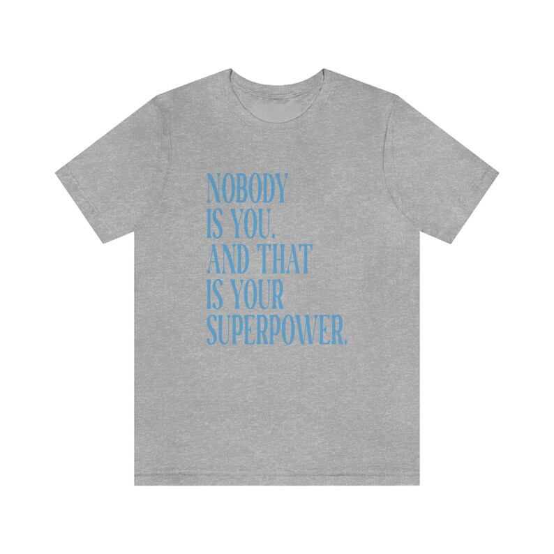 Inspirational Statement T-Shirt, Mindful Quote Student Gift, Minimalist Lifestyle Shirt, Cotton Crewneck Streetwear Athletic Heather