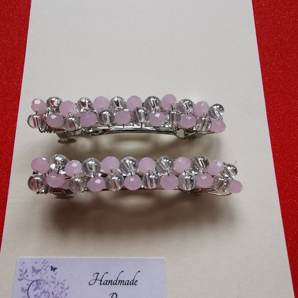 Beaded Hair Barrette Etsy