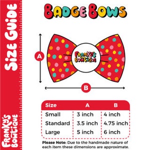 Badge Bow: Barky Little Fucker, rude dog bow, rude dog bow tie, funny dog bow tie, sweary dog stuff, dog bow, badge bows, dog bow, dog gift image 5