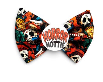 Halloween Dog Bow Tie | Horror Hottie Badge Bow®