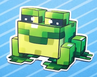 Minecraft Frog Weatherproof Sticker