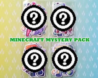 Minecraft Mystery Pack, 10 Vinyl Stickers, Clearance Packs