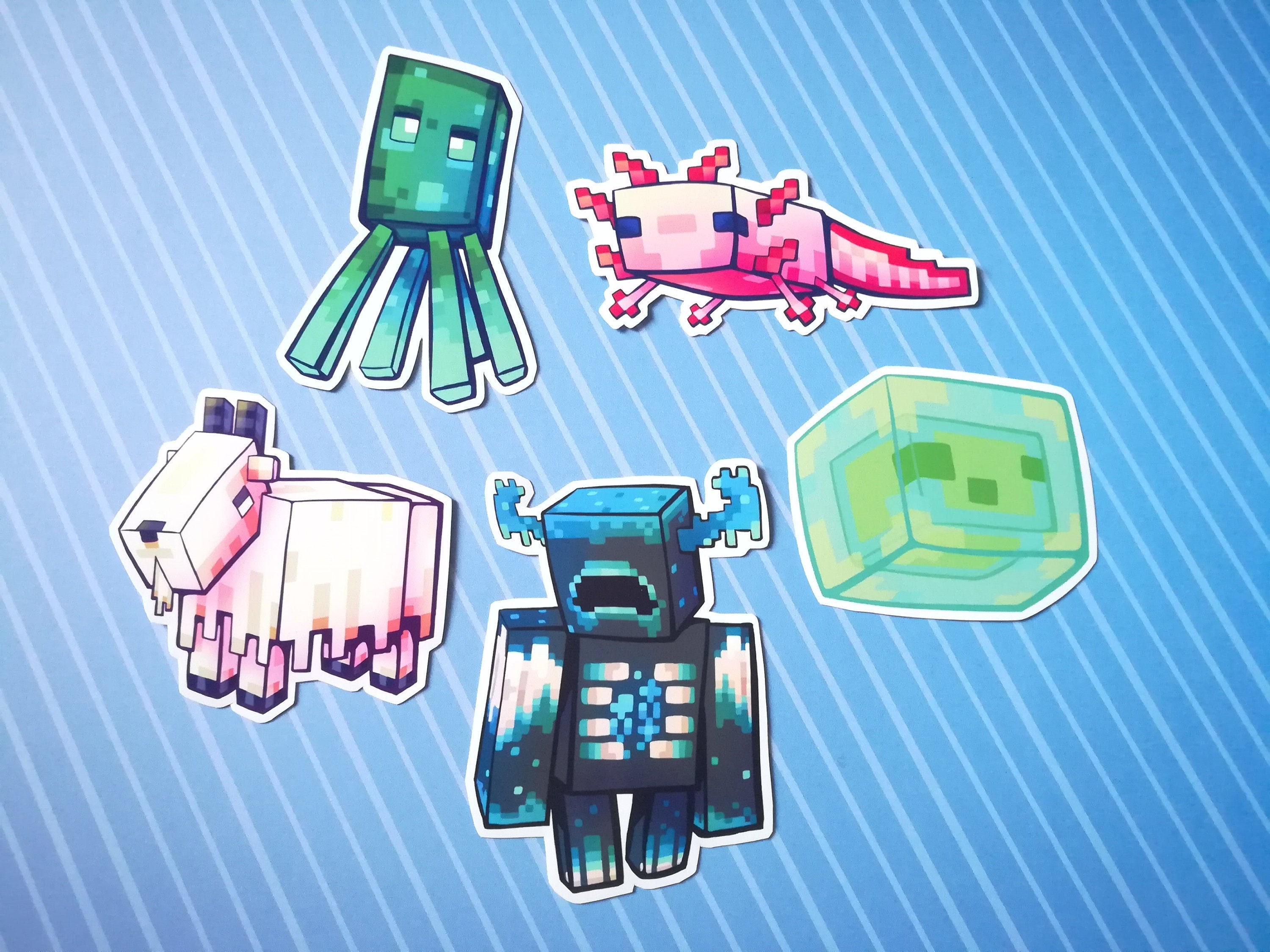 minecraft papercraft templates squid