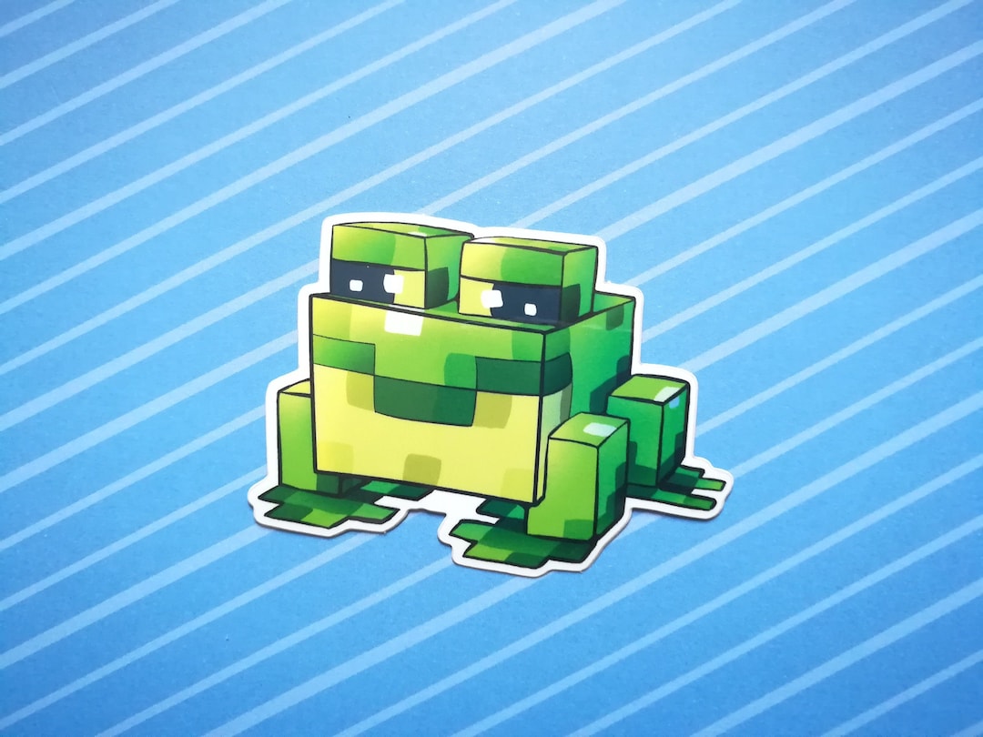 Minecraft Frog Weatherproof Sticker 
