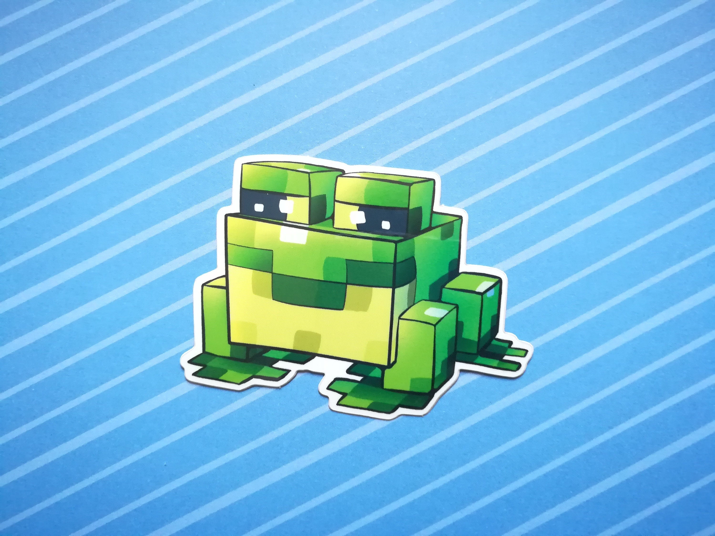 Minecraft Frog Weatherproof Sticker -  Canada