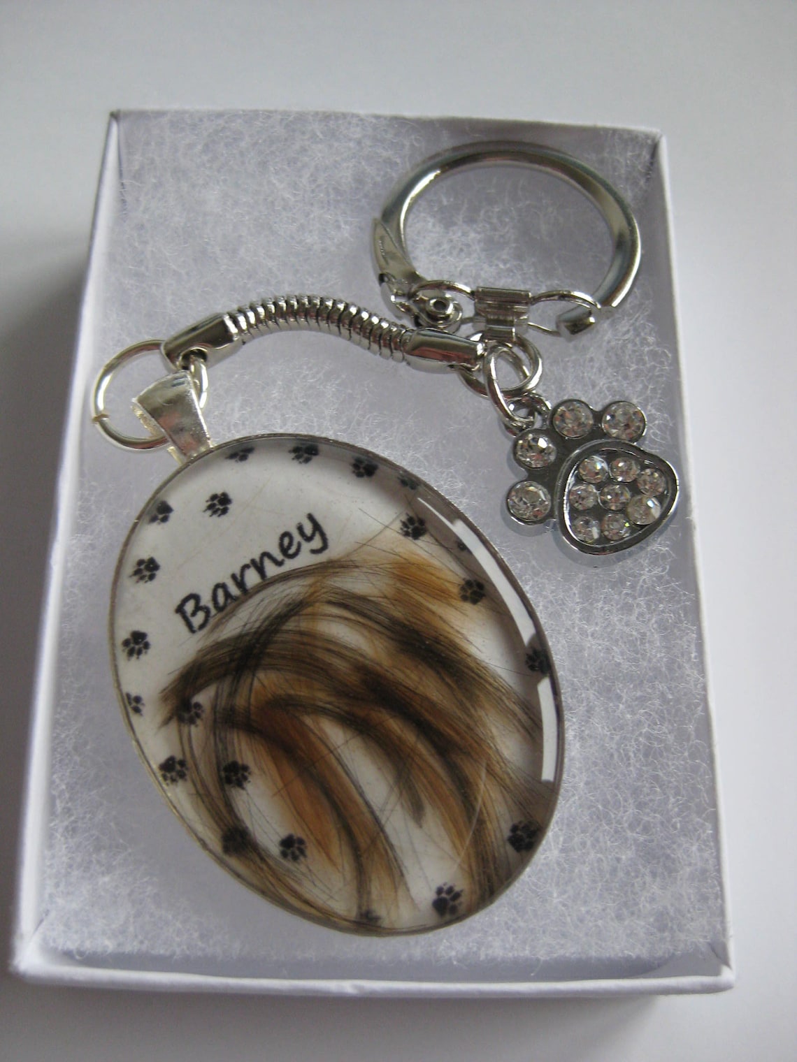 Pet Keepsake Keychain Memorial Hair Fur Bespoke Design Etsy