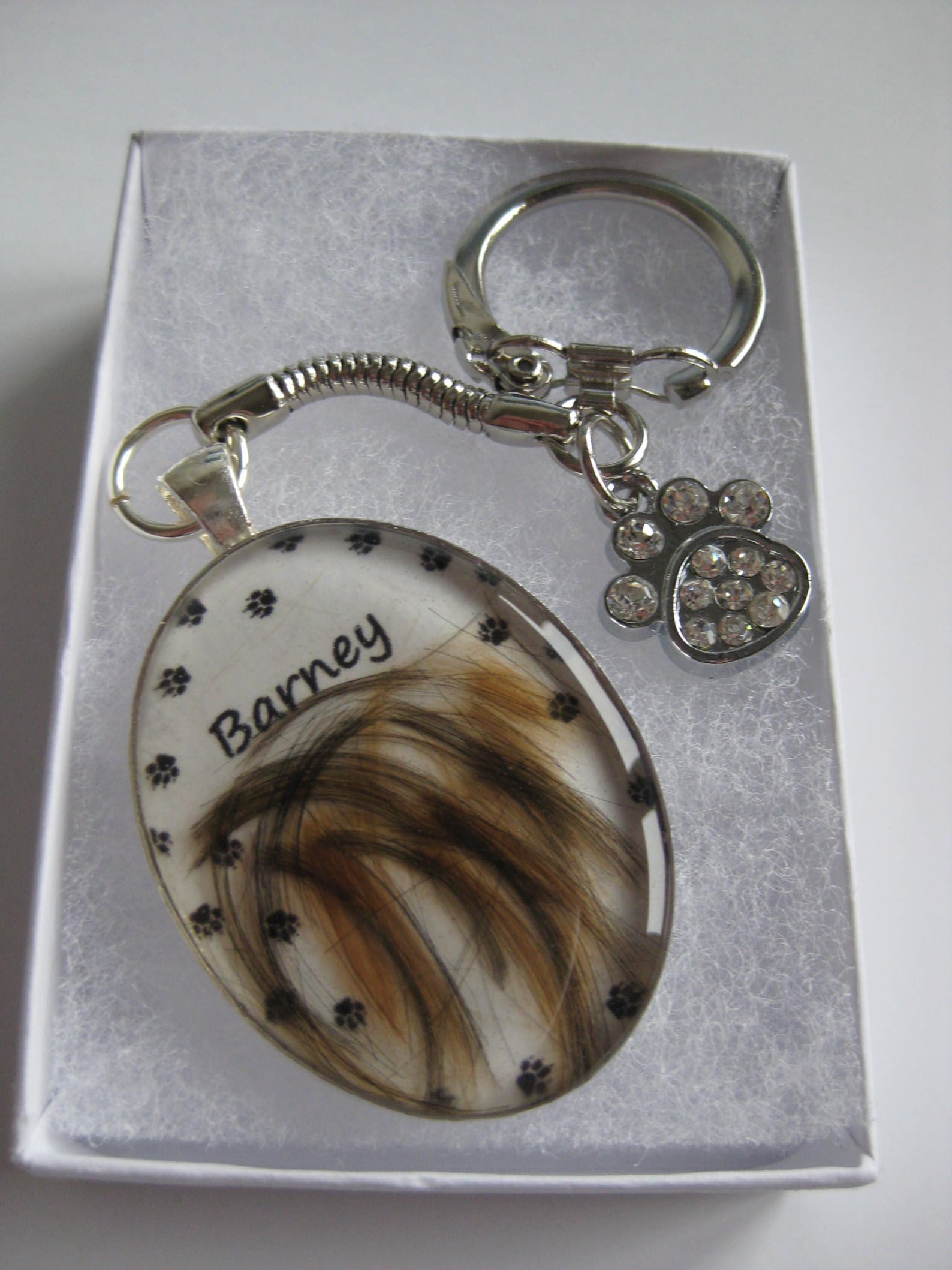 Pet Keepsake Keychain Memorial Hair Fur Bespoke Design Etsy