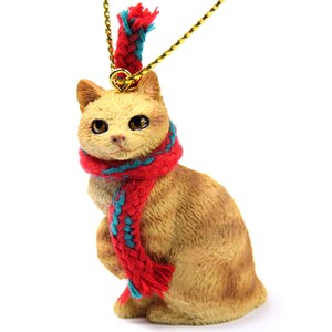 Manx, Red Tabby Collectable Hanging Christmas Ornaments