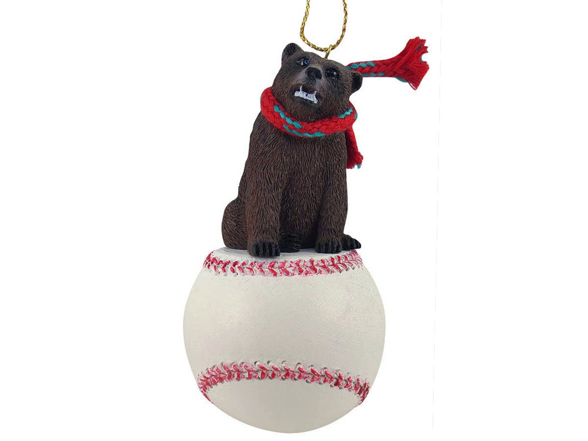 Grizzly Bear Sports Ornaments