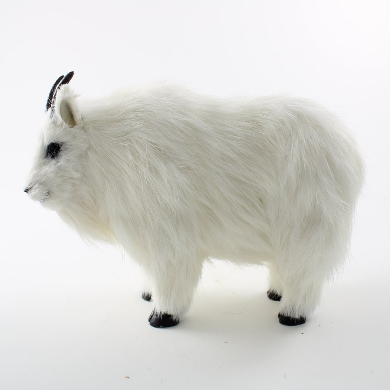 Mountain GOAT FUR FIGURINE Soft Animal Statue Unique Gift Etsy