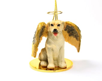 Labrador Retriever, Yellow Collectable Hanging Christmas Ornaments